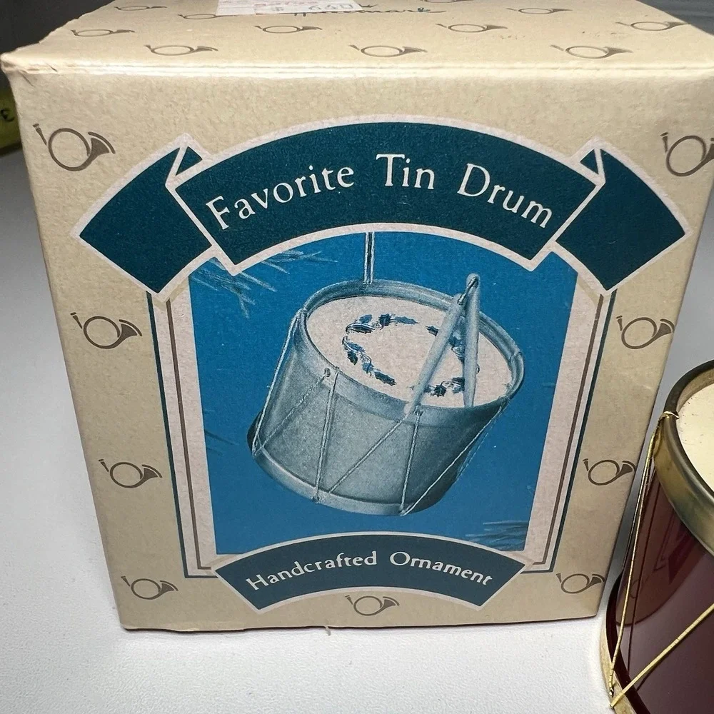 Hallmark‎ Favorite Tin Drum Keepsake Ornament Christmas Medley New in Box 1986